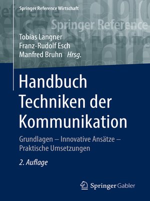 cover image of Handbuch Techniken der Kommunikation